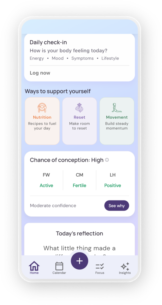 Luani Fertility home of Luani App Mockup Screenshot